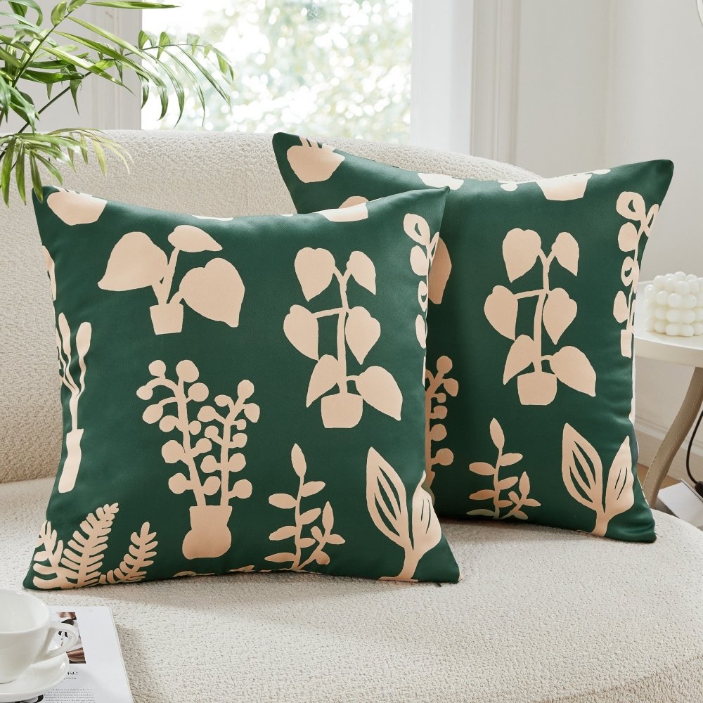Bohome Foliage Cushion Covers - Deconovo US