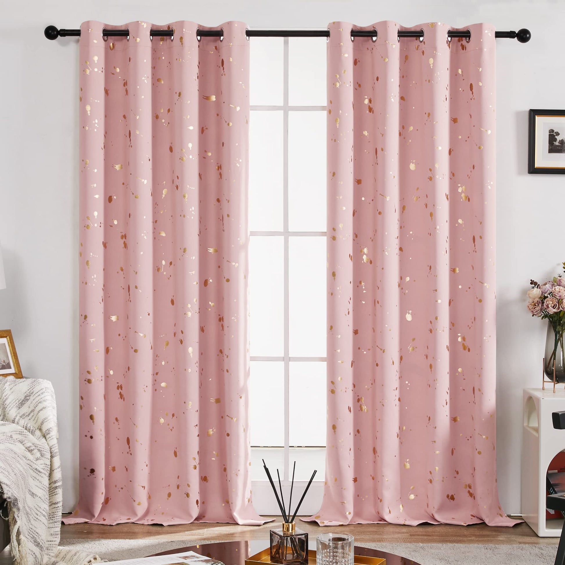 Coral Pink/Polka Dots
