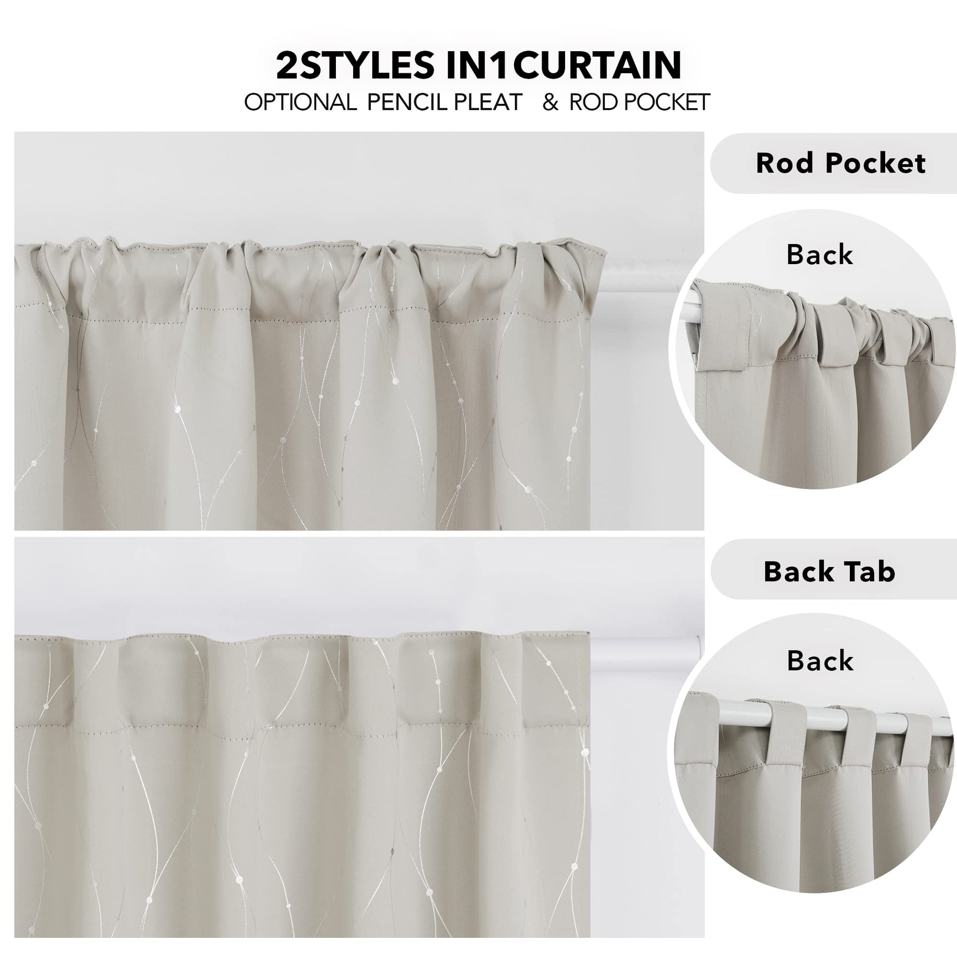 Beige/Back Tab