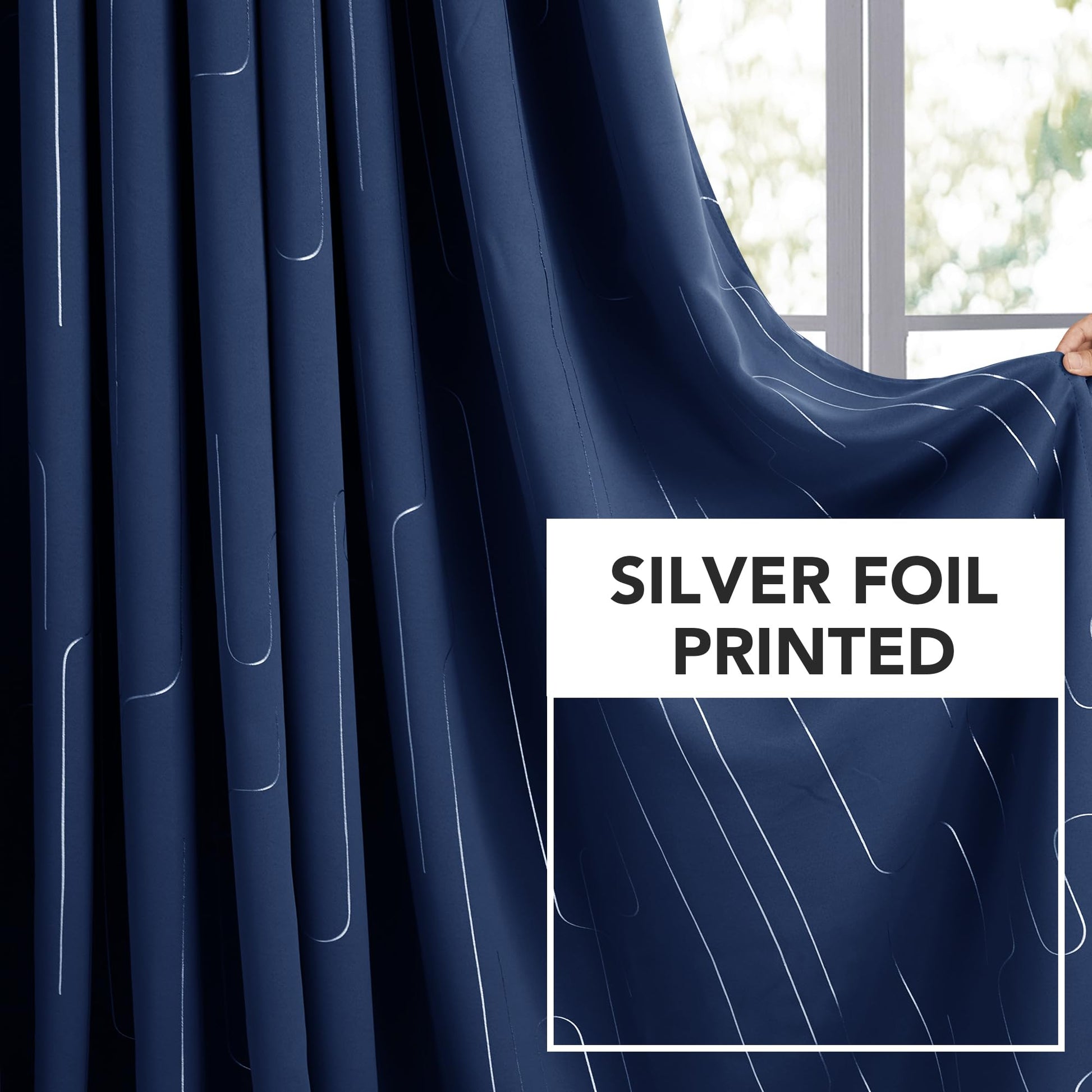 Navy Blue/Line Foil