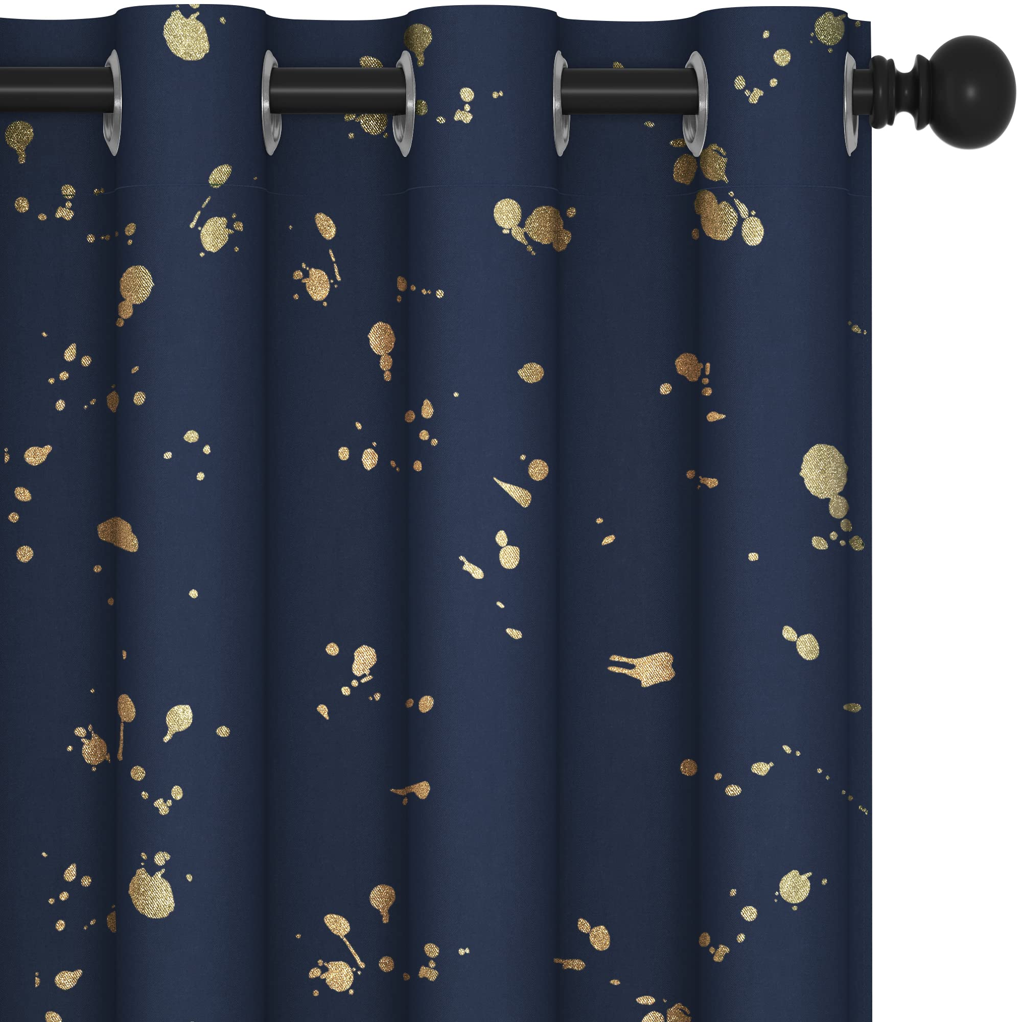 Navy Blue/Polka Dots