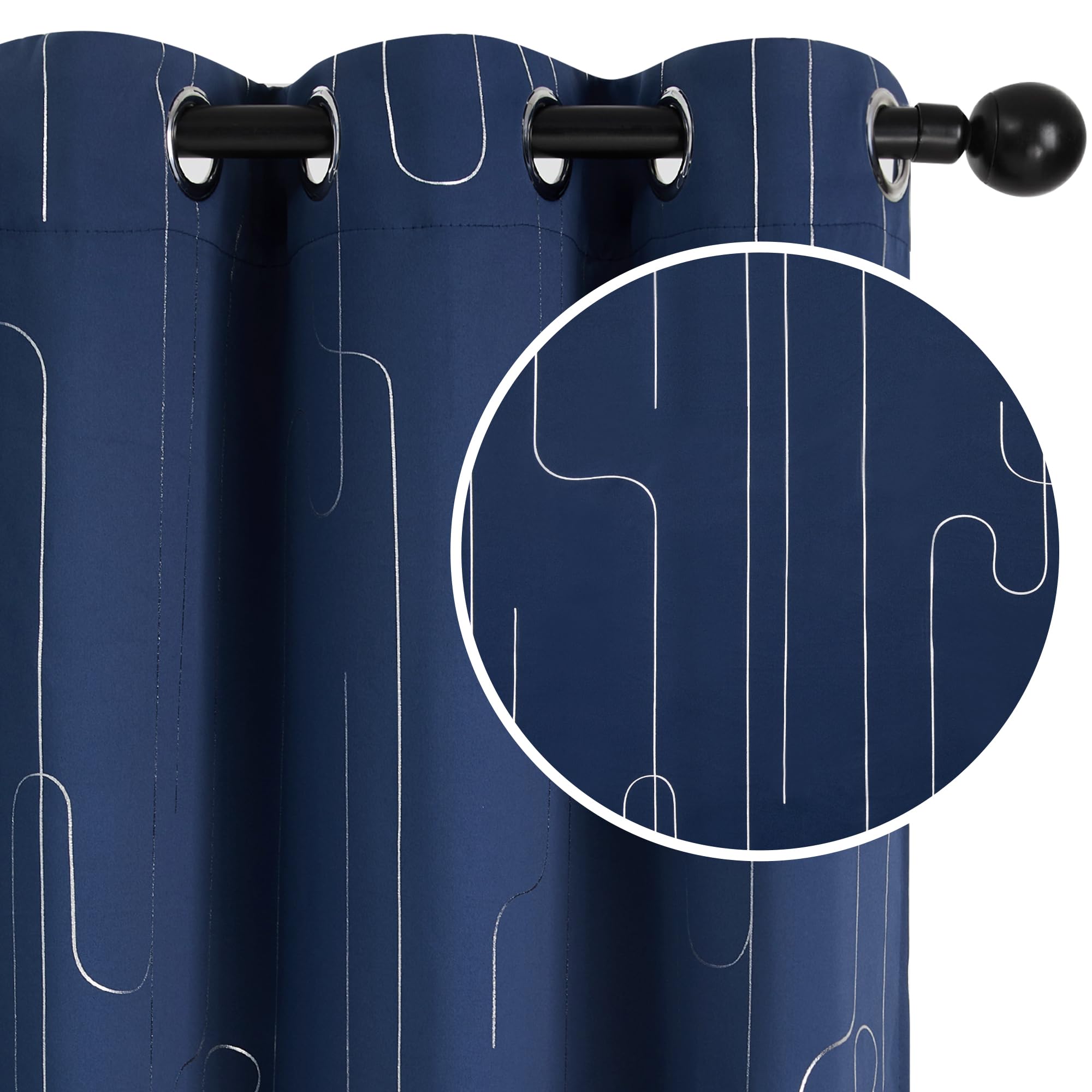 Navy Blue/Line Foil