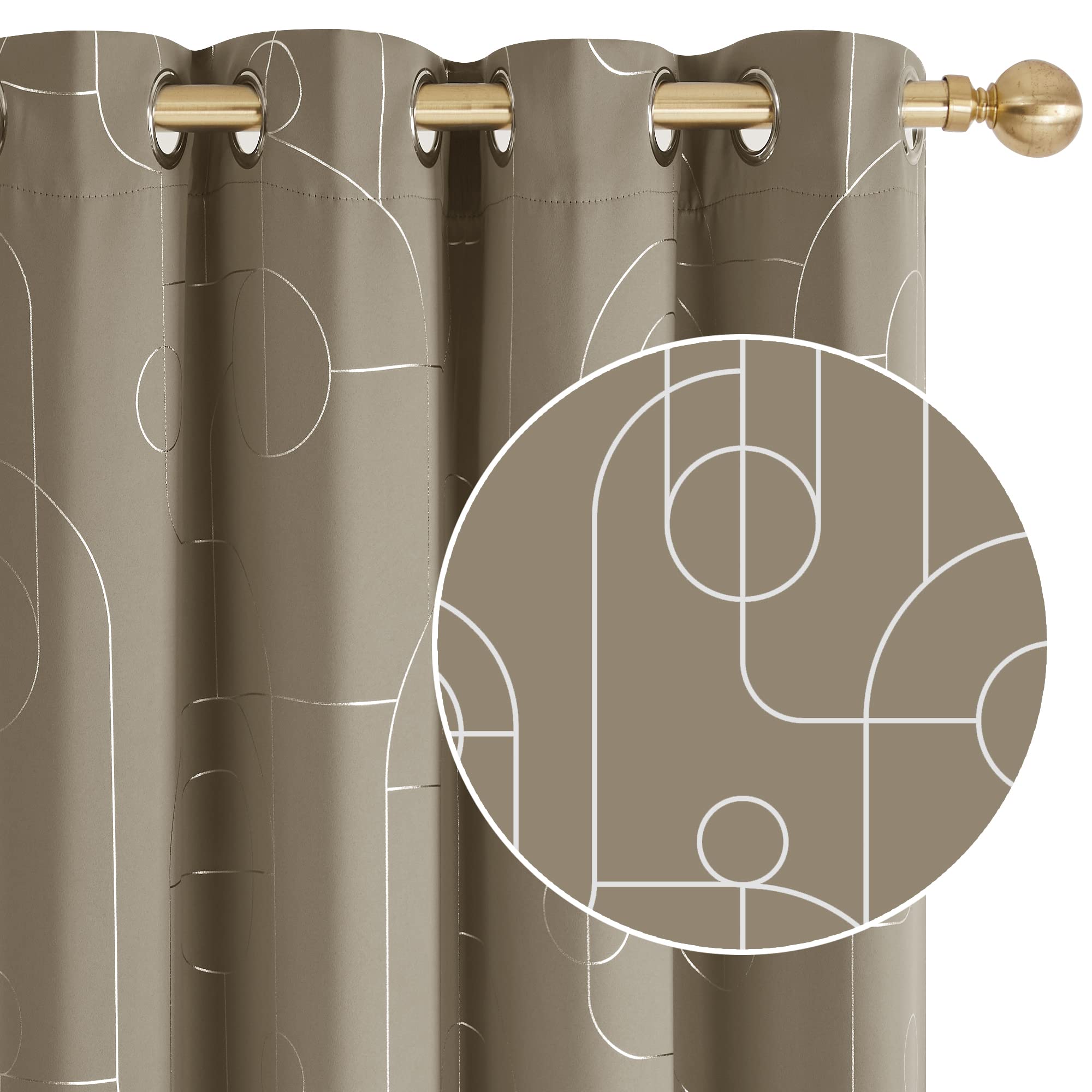 Taupe/Circle Wave