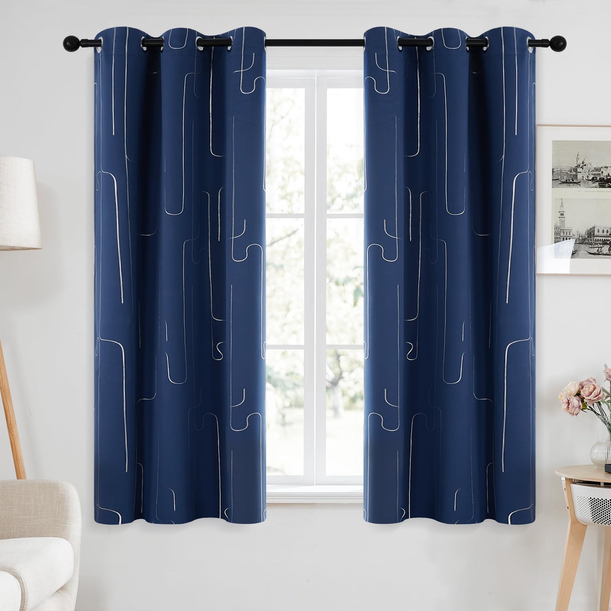 Navy Blue/Line Foil