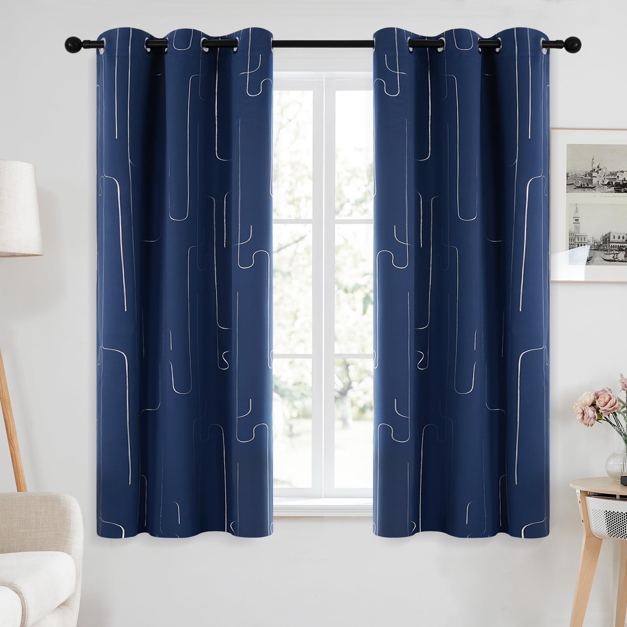 Navy Blue/Line Foil