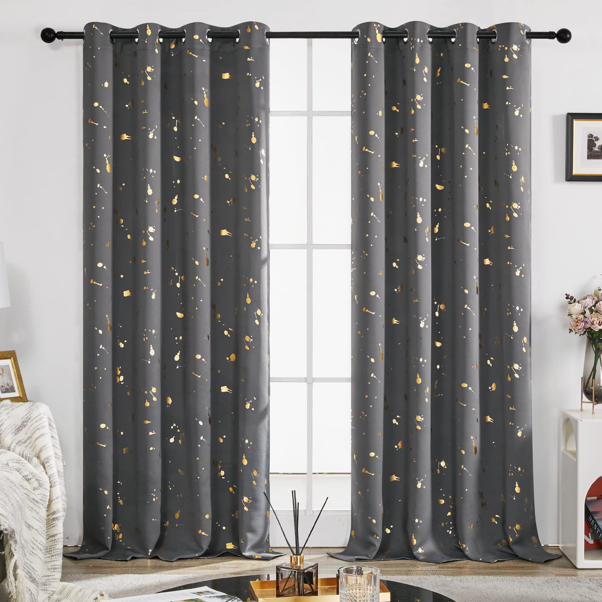 Dark Grey/Polka Dots
