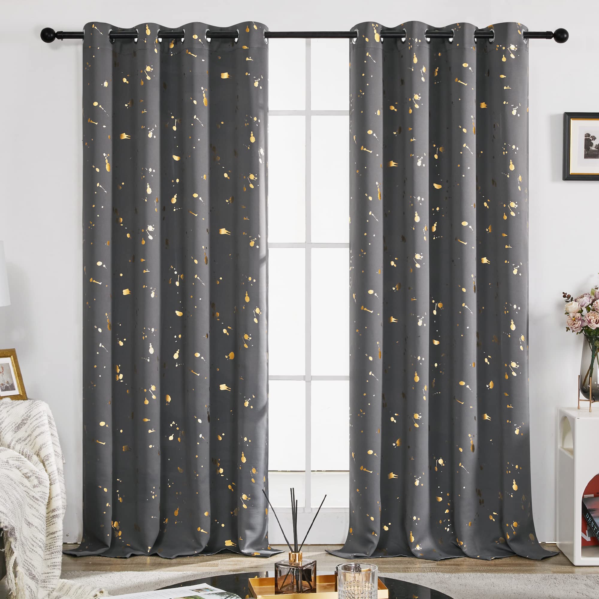 Dark Grey/Polka Dots