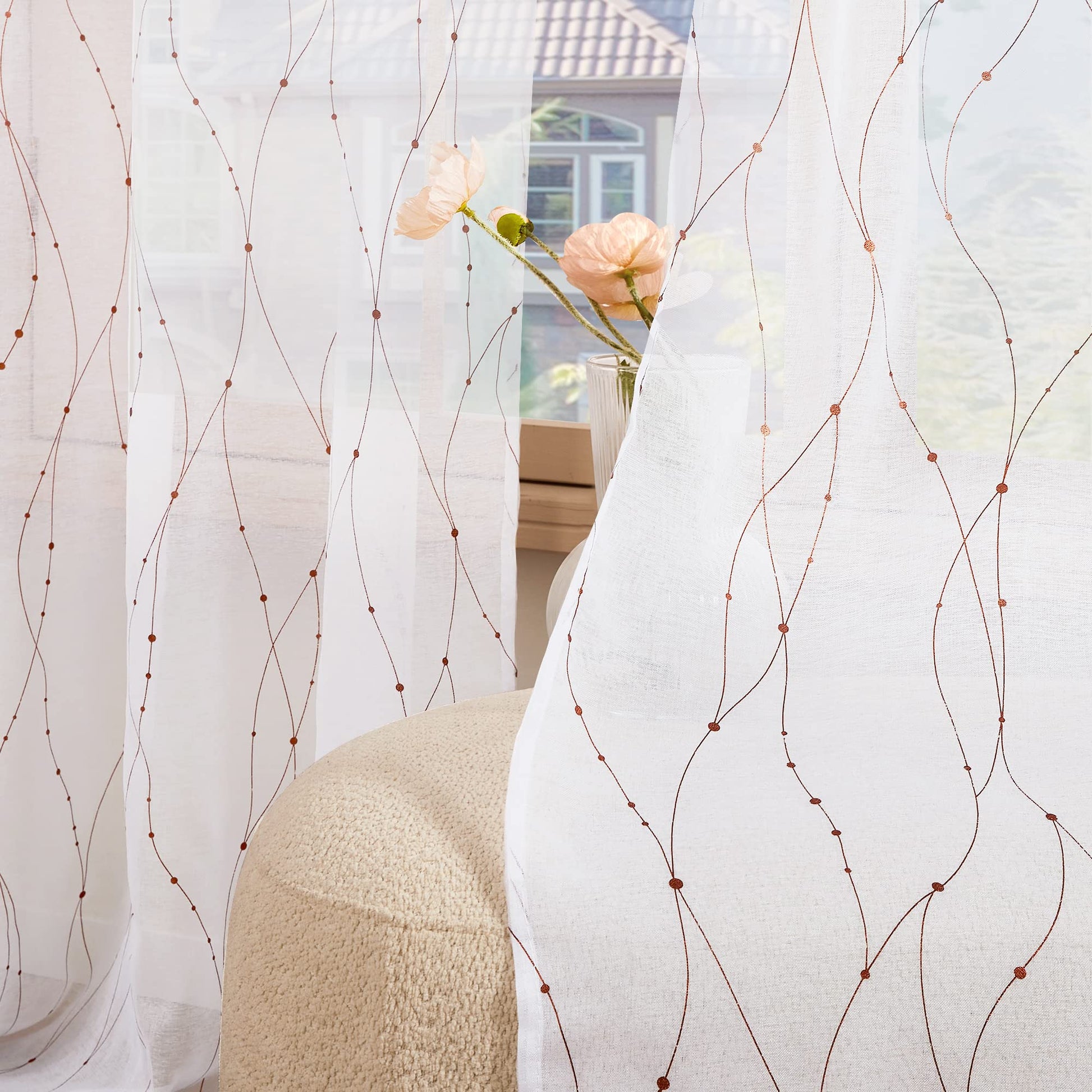 White & Red Bronze/Grommet