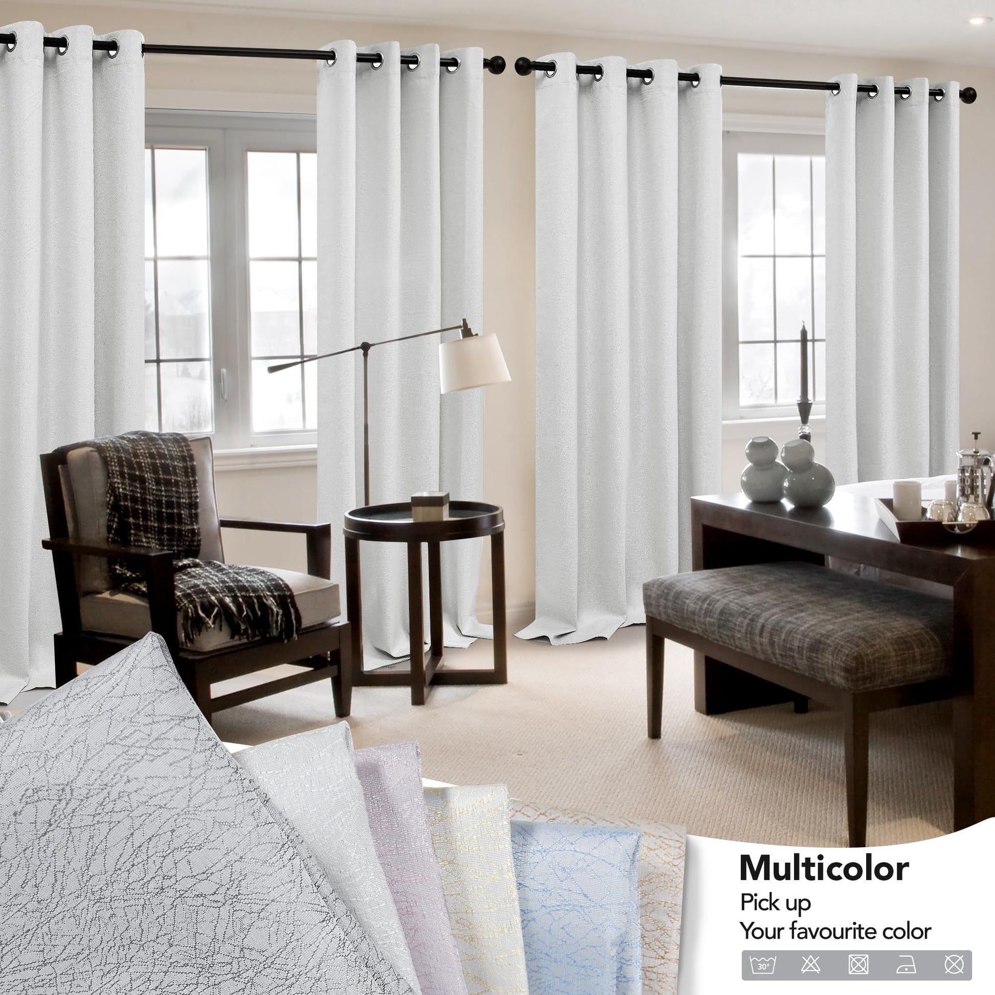 Greyish White-jacquard