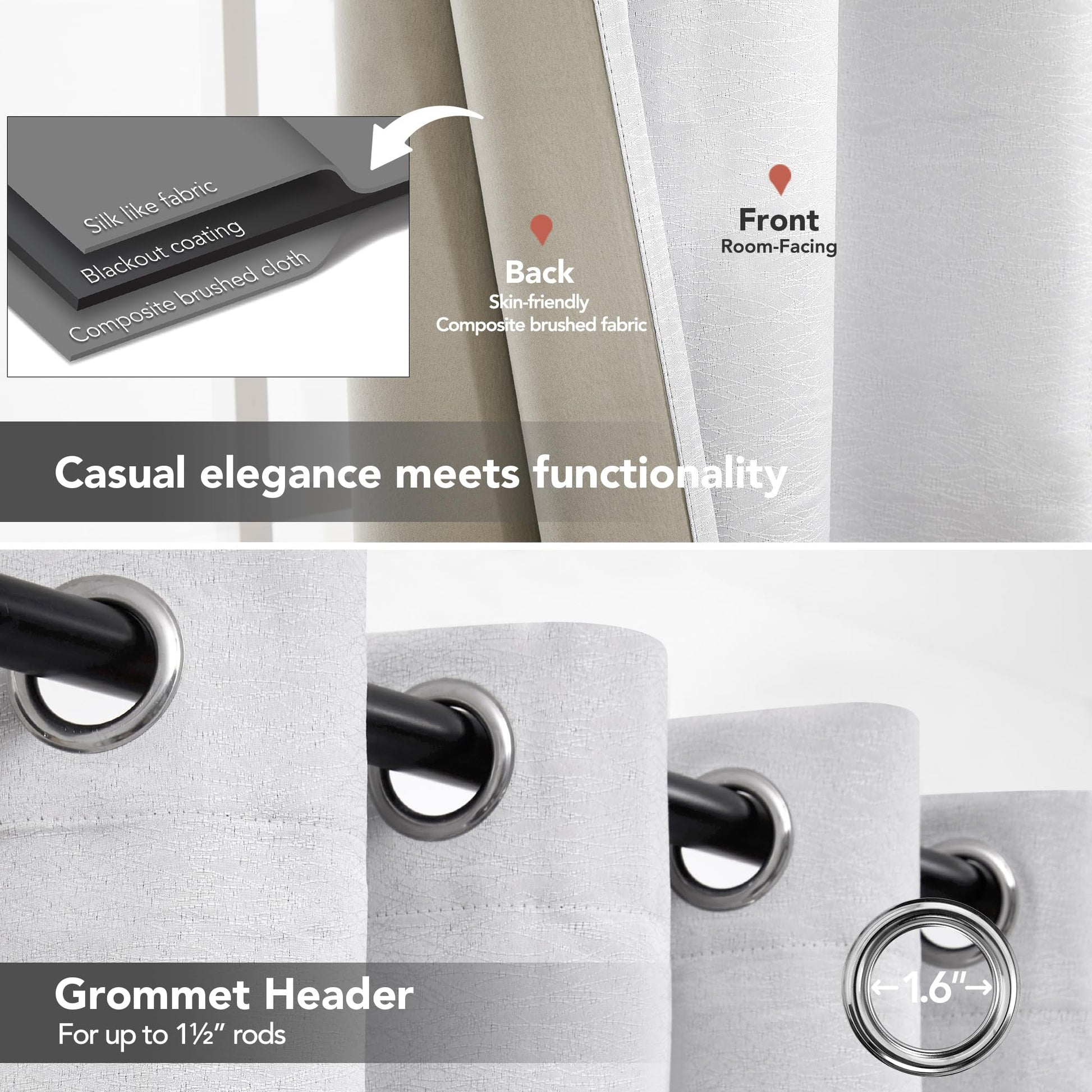 Greyish White-jacquard