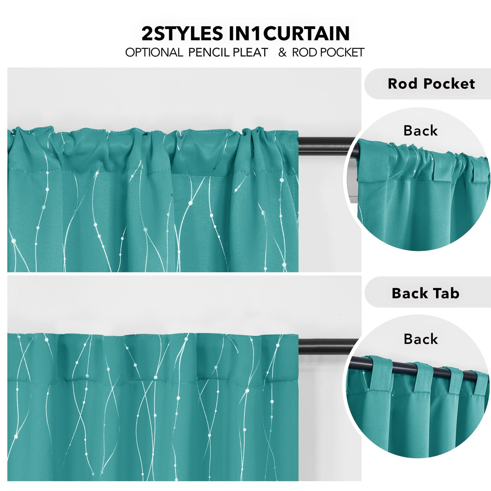 Turquoise/Back Tab