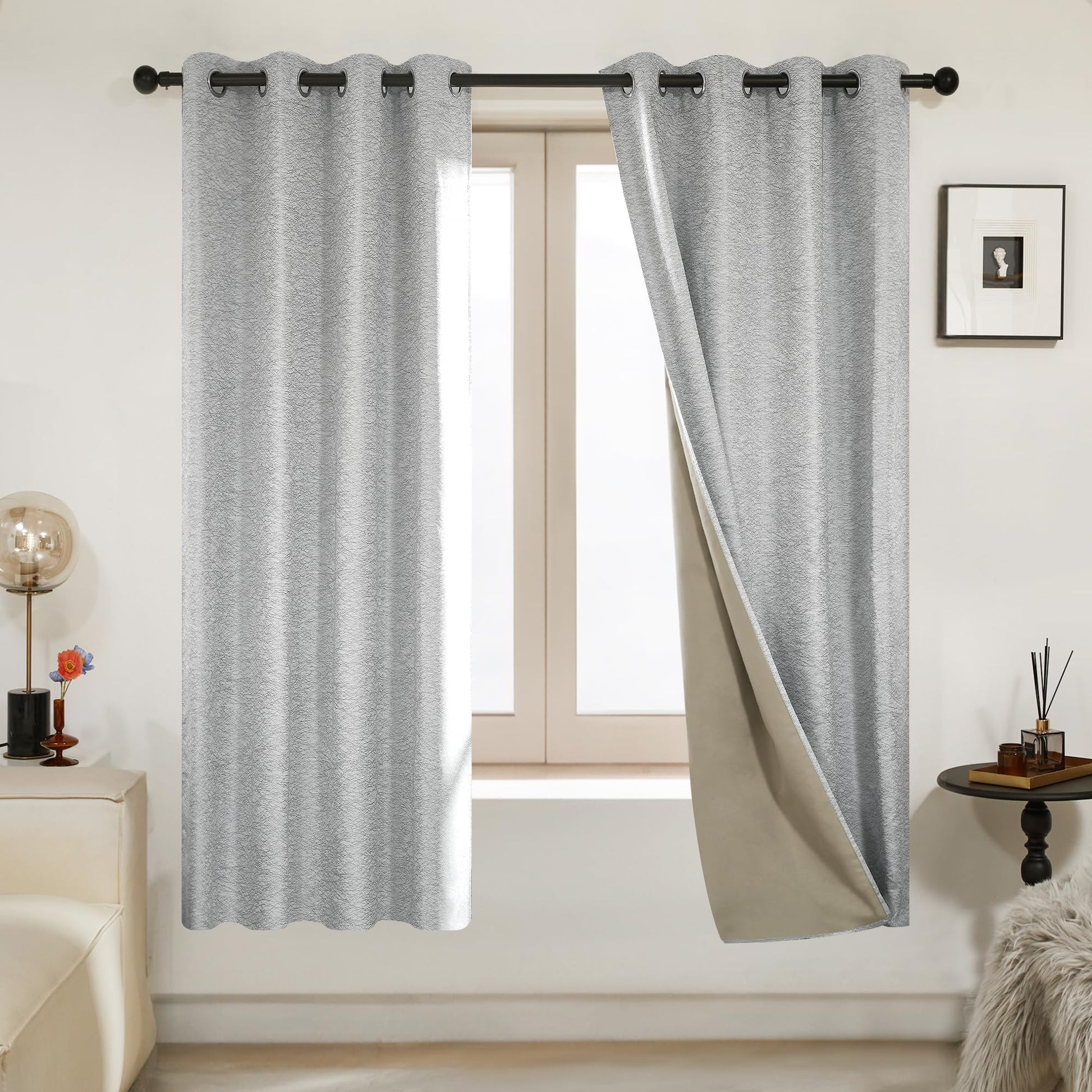 Grey-jacquard