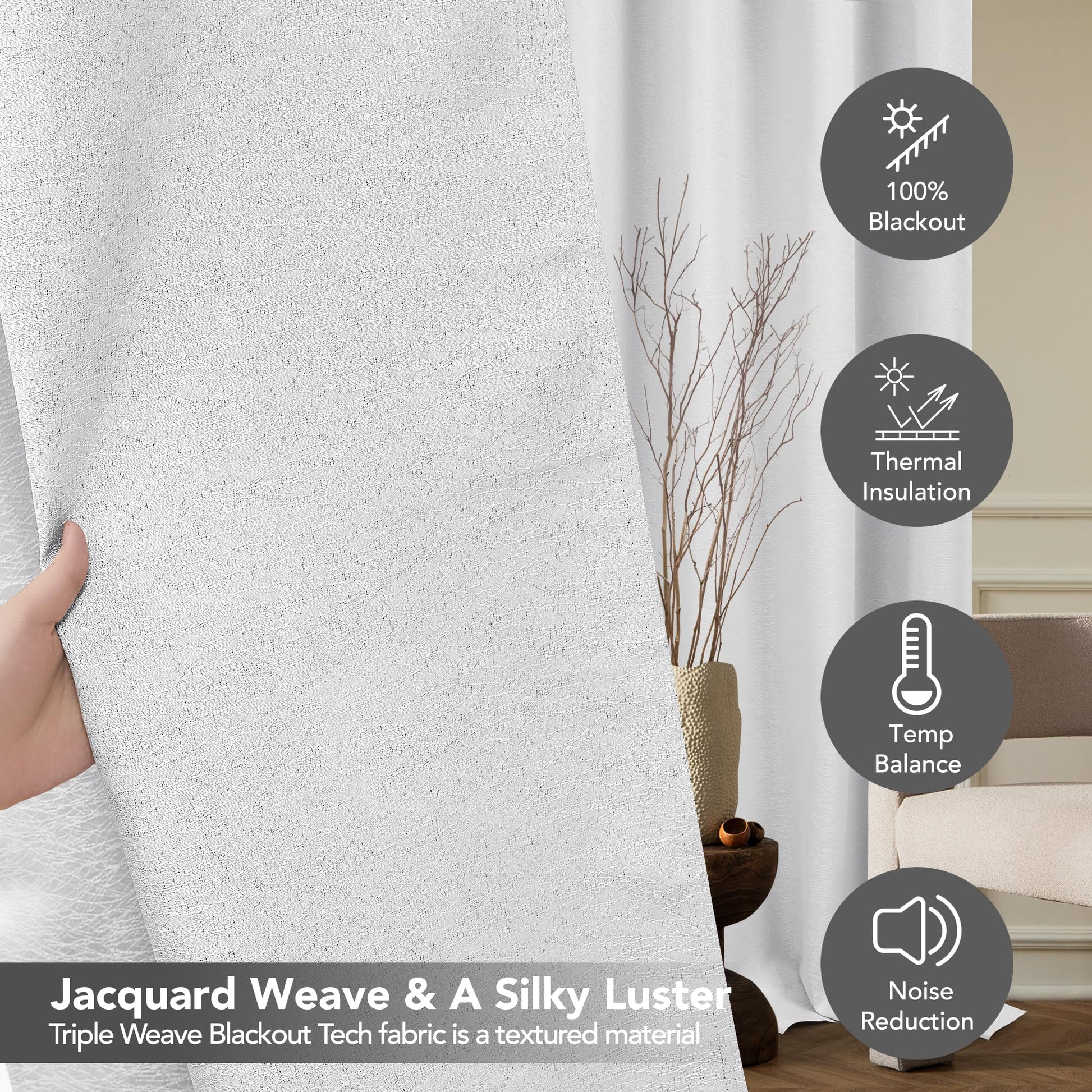 Greyish White-jacquard