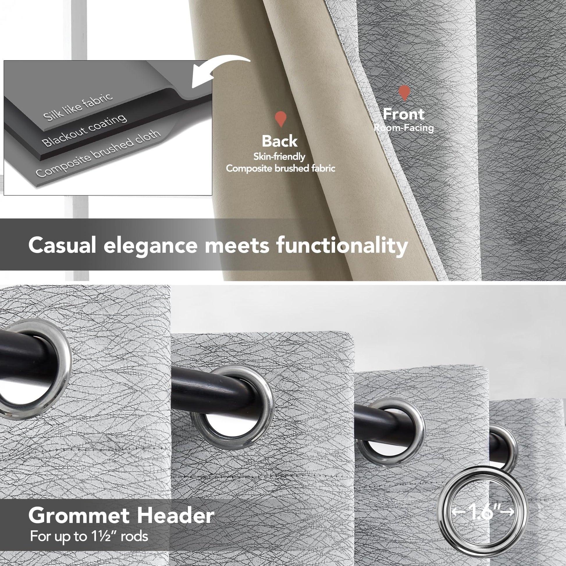 Grey-jacquard