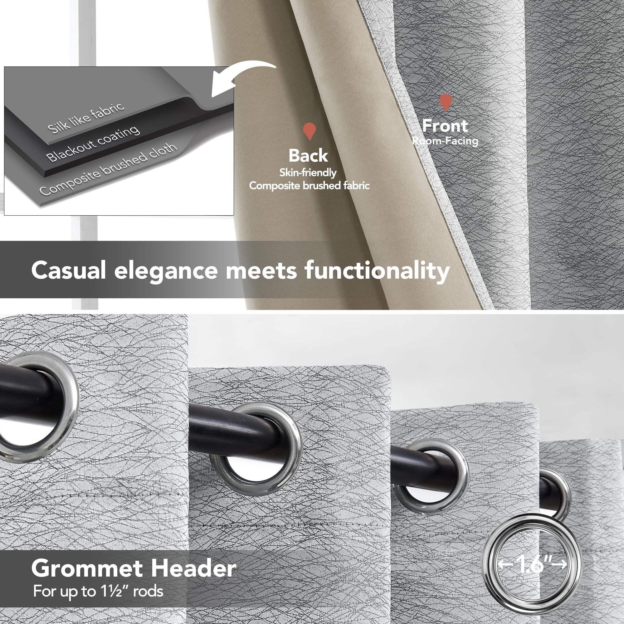 Grey-jacquard