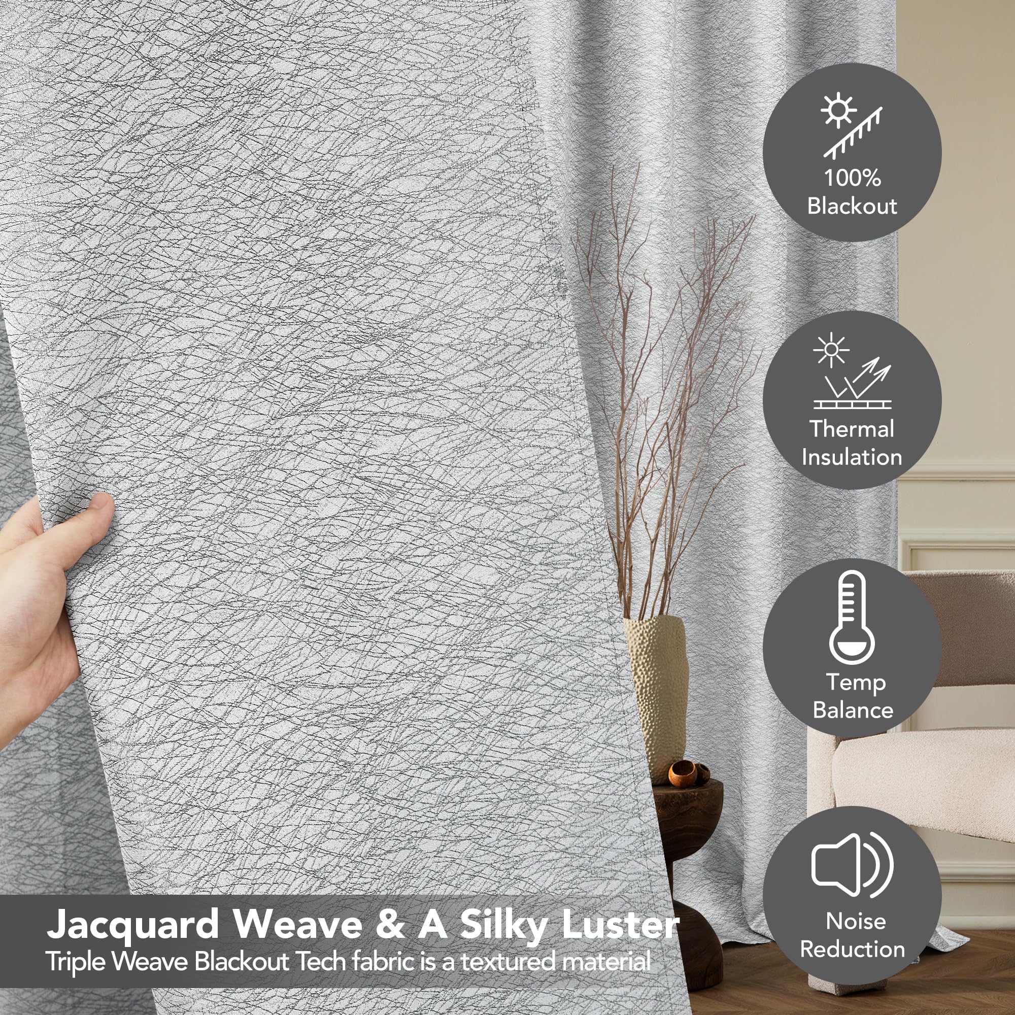 Grey-jacquard