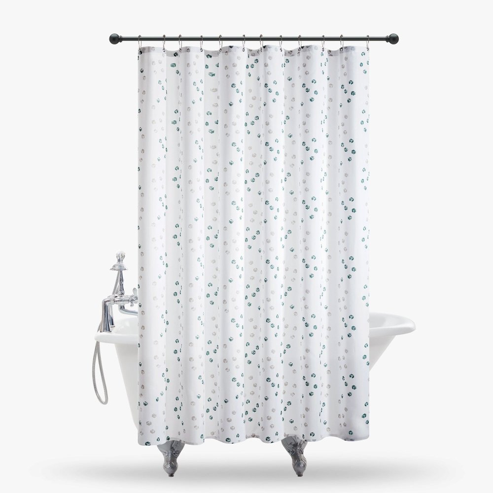 Modern Cubic Play Shower Curtains - Deconovo US