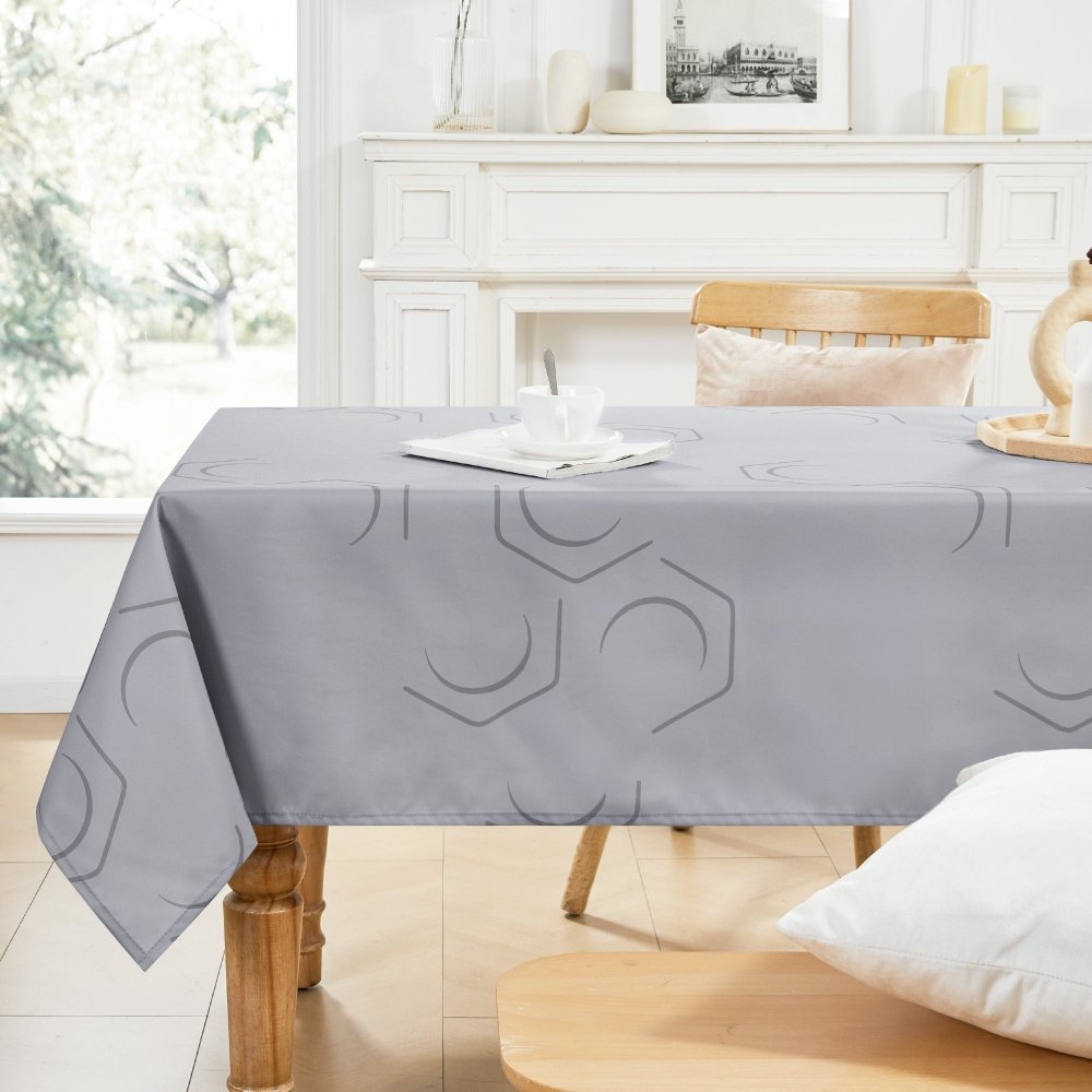 Pure Hexagon Tablecloth - Deconovo US
