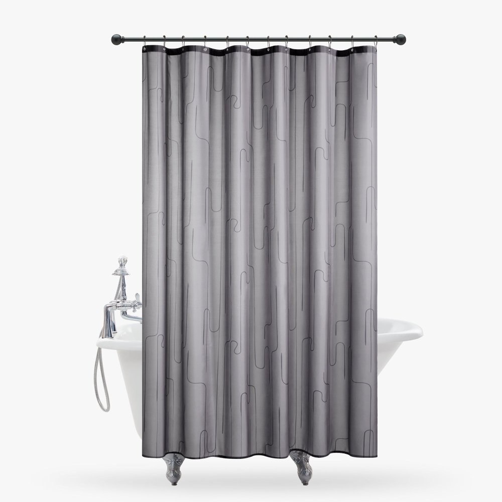 Pure Morning Haze Shower Curtains - Deconovo US