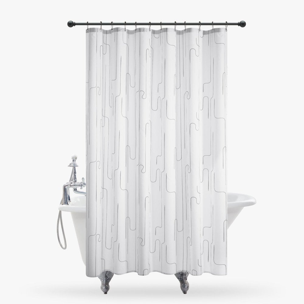 Pure Morning Haze Shower Curtains - Deconovo US